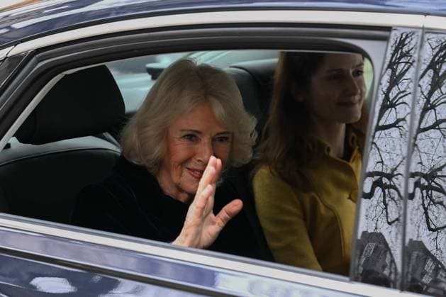 Queen Camilla leaves Sinfonia Smith Square Hall after visit in London LONDON, UNITED KINGDOM - FEBRUARY 19: Queen Camilla is seen leaving Sinfonia Smith Square Hall, of which she is patron, following her visit to the venue in London, United Kingdom on February 19, 2026. The visit takes place amid heightened public attention on the royal family following the arrest of Andrew Mountbatten-Windsor on suspicion of misconduct in public office. Rasid Necati Aslim Anadolu London United Kingdom. Editorial use only. Please get in touch for any other usage.  Copyright: x2026xAnadoluxRasidxNecatixAslimx