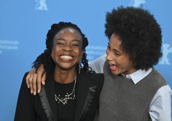 76th Berlin International Film Festival BERLIN, GERMANY - FEBRUARY 19: Maimouna Miawama (R) and Achouackh Abakar Souleymane (L) of Soumsoum, La Nuit Des Astres (Soumsoum, The Night Of The Stars) pose for photographers during the 76th Berlinale in Berlin, Germany, on February 19, 2026. Halil Sagirkaya Anadolu Berlin Germany. Editorial use only. Please get in touch for any other usage.  Copyright: x2026xAnadoluxHalilxSagirkayax