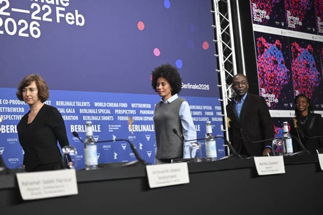 76th Berlin International Film Festival BERLIN, GERMANY - FEBRUARY 19: Cast of Soumsoum, La Nuit Des Astres (Soumsoum, The Night Of The Stars) attend press conference during the 76th Berlinale in Berlin, Germany, on February 19, 2026. Halil Sagirkaya Anadolu Berlin Germany. Editorial use only. Please get in touch for any other usage.  Copyright: x2026xAnadoluxHalilxSagirkayax