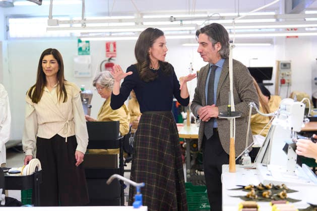 Queen Letizia visits the facilities of the shoe company Pedro Garcia Queen Letizia of Spain visits the facilities of the shoe company Pedro Garcia for the company s 100th anniversary on February 19, 2026 in Elda, Spain Photo by IMAGO MPG Elda Pedro Garcia facilities Comunidad Valenciana Spain  Copyright: xMPGx