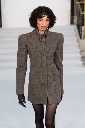 Paul Costelloe AW26 Show at London Fashion Week LONDON, UNITED KINGDOM - FEBRUARY 19: A model walks the runway during Paul Costelloe Autumn Winter 2026 show at London Fashion Week in London, United Kingdom on February 19, 2026. Wiktor Szymanowicz Anadolu London United Kingdom. Editorial use only. Please get in touch for any other usage.  Copyright: x2026xAnadoluxWiktorxSzymanowiczx