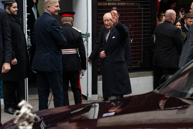 February 19, 2026, London, England, United Kingdom: KING CHARLES III arrives at the opening show of London Fashion Week 2026 at 180 Studios in central London. The King has expressed his concern over the arrest of his brother, Andrew Mountbatten-Windsor, while emphasizing that Ã¢â‚¬Ëœthe law must take its course. London United Kingdom - ZUMAk172 20260219_zip_k172_021 Copyright: xThomasxKrychx