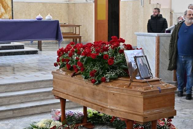 Naples. Funeral of Vincenzo D Agostino, lyricist for Gigi D Alessio, Sal Da Vinci, and many other artists.  Copyright: xFelicexDexMartinox xipa-agency.netx xFelicexDexMartinox IPA_Agency_IPA71733456