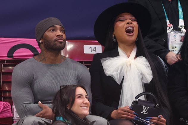 Winter Olympics - Megan Thee Stallion And Boyfriend At Milano Ice Skating Arena Megan Thee Stallion and boyfriend Klay Thompson attend the Women s Single Figure Skating Free Skating event on day thirteen of the Milano Cortina 2026 Winter Olympic games at Milano Ice Skating Arena on February 19, 2026 in Milan, Italy. Photo by Alexis Jumeau ABACAPRESS.COM Milan Italy  Copyright: xJumeauxAlexis ABACAx