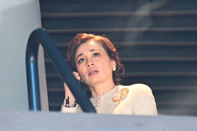 Winter Olympics - Thai Queen Suthida At Ice Hockey Arena Queen of Thailand Suthida Bajrasudhabimalalakshana is seen in the stands during the Women s Gold Medal match between the United States and Canada on day 13 of the Milano Cortina 2026 Winter Olympic games at Milano Santagiulia Ice Hockey Arena on February 19, 2026 in Milan, Italy. Photo by JMP ABACAPRESS.COM Milan Italy  Copyright: xJMP ABACAx