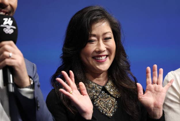 Winter Olympics - Kristi Yamaguchi At Milano Ice Skating Arena American former figure skater, Kristine Tsuya Yamaguchi is seen attending the Women s Single Figure Skating Free Skating event on day thirteen of the Milano Cortina 2026 Winter Olympic games at Milano Ice Skating Arena on February 19, 2026 in Milan, Italy. Photo by Alexis Jumeau ABACAPRESS.COM Milan Italy  Copyright: xJumeauxAlexis ABACAx