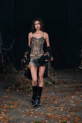 Agro Studio - Runway - LFW February 2026 A model walks the runway at the Agro Fashion show during London Fashion Week, Credit:Lounis Tiar Avalon  Copyright: xLounisxTiarx xAvalonx 1076471718
