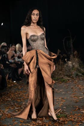 Agro Studio - Runway - LFW February 2026 A model walks the runway at the Agro Fashion show during London Fashion Week, Credit:Lounis Tiar Avalon United Kingdom, London  Copyright: xLounisxTiarx xAvalonx 1076543201