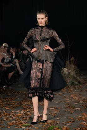 Agro Studio - Runway - LFW February 2026 A model walks the runway at the Agro Fashion show during London Fashion Week, Credit:Lounis Tiar Avalon United Kingdom, London  Copyright: xLounisxTiarx xAvalonx 1076543469