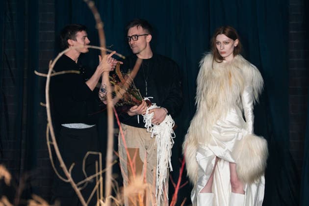 Agro Studio - Runway - LFW February 2026 The designers pose at the runway at the Agro Fashion show during London Fashion Week, Credit:Lounis Tiar Avalon United Kingdom, London  Copyright: xLounisxTiarx xAvalonx 1076543582