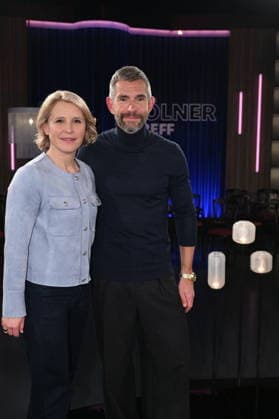 Moderatoren Duo Susan Link und Micky Beisenherz der WDR Talkshow Kölner Treff