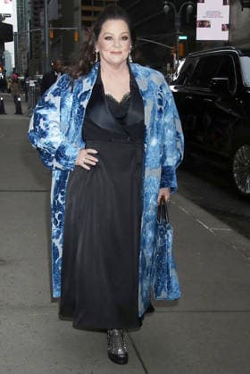 NEW YORK, NY- FEBRUARY 19: Melissa McCarthy seen at The Late Show with Stephen Colbert on February 19, 2026 in New York City. Copyright: xRWx