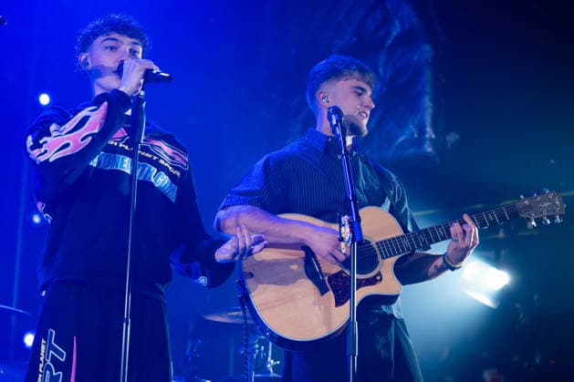 December 10 Perform At O2 Academy Islington Nicolas Alves and Josh Olliver of December 10 perform during their Introducing! tour, at O2 Academy Islington, Credit:Lounis Tiar Avalon United Kingdom, London, O2 islington Academy  Copyright: xLounisxTiarx xAvalonx 1076629101