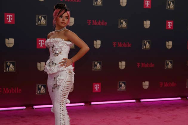 Delilah walks the red carpet at the Univision 2026 38th edition of Premio Lo Nuestro award show at the Kaseya Center in Miami, Florida, on Thursday, February 19, 2026.  MIA20260219230 GARYxIxROTHSTEIN