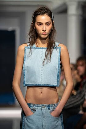 LFW - Ksenia Schnaider Runway A model walks the runway at the Ksenia Schnaider fashion show during London Fashion Week held in London, United Kingdom on February 19, 2026 Photo by LouniPhotography ABACAPRESS.COM London United Kingdom  Copyright: xLounisPhotography ABACAx