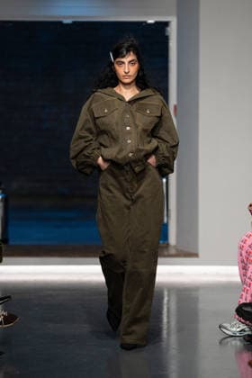 LFW - Ksenia Schnaider Runway A model walks the runway at the Ksenia Schnaider fashion show during London Fashion Week held in London, United Kingdom on February 19, 2026 Photo by LouniPhotography ABACAPRESS.COM London United Kingdom  Copyright: xLounisPhotography ABACAx