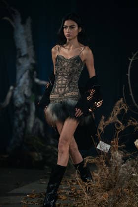 LFW - Agro Studio Runway A model walks the runway during the Agro Studio fashion show at London Fashion Week held in London, United Kingdom on February 19, 2026. Photo by LouniPhotography ABACAPRESS.COM London United Kingdom  Copyright: xLounisPhotography ABACAx