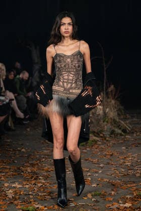 LFW - Agro Studio Runway A model walks the runway during the Agro Studio fashion show at London Fashion Week held in London, United Kingdom on February 19, 2026. Photo by LouniPhotography ABACAPRESS.COM London United Kingdom  Copyright: xLounisPhotography ABACAx