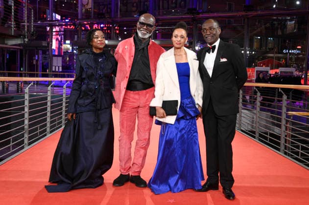 Achouackh Abakar Souleymane, Eriq Ebouaney, MaÃ¯mouna Miawama und Mahamat-Saleh Haroun bei der Premiere des Kinofilms Soumsoum, the Night of the Stars Soumsoum, la nuit des astres auf der Berlinale 2026 76. Internationale Filmfestspiele Berlin im Berlinale Palast. Berlin, 19.02.2026