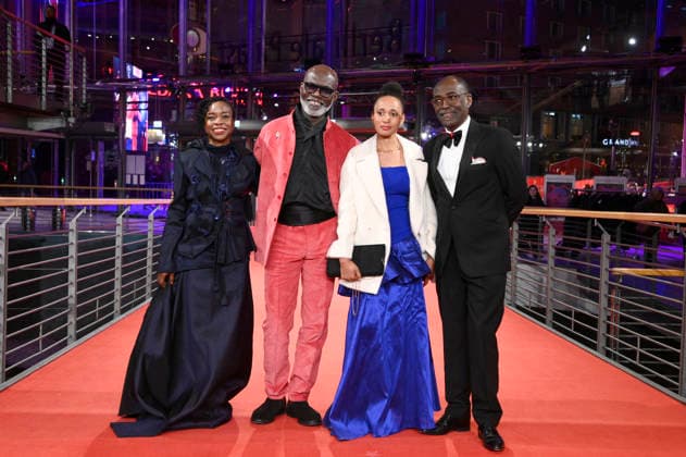 Achouackh Abakar Souleymane, Eriq Ebouaney, MaÃ¯mouna Miawama und Mahamat-Saleh Haroun bei der Premiere des Kinofilms Soumsoum, the Night of the Stars Soumsoum, la nuit des astres auf der Berlinale 2026 76. Internationale Filmfestspiele Berlin im Berlinale Palast. Berlin, 19.02.2026