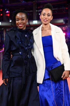 Achouackh Abakar Souleymane und Maimouna Miawama bei der Premiere des Kinofilms Soumsoum, the Night of the Stars Soumsoum, la nuit des astres auf der Berlinale 2026 76. Internationale Filmfestspiele Berlin im Berlinale Palast. Berlin, 19.02.2026