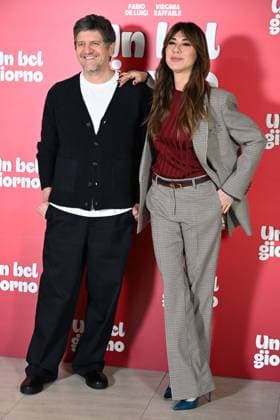 Foto IPP VB Foto Roma 19 02 2026 Photocall film Un bel giorno Nella foto Fabio De Luigi e Virginia Raffaele Italy Photo Press - World Copyright