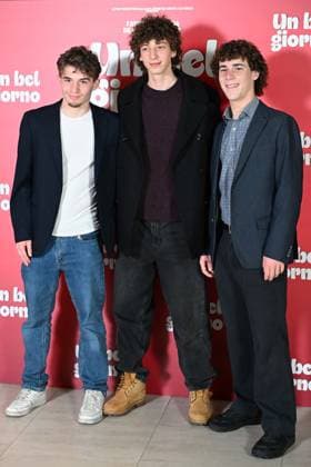 Foto IPP VB Foto Roma 19 02 2026 Photocall film Un bel giorno Nella foto Leon Castagno, Nicola Mayer, Andrea Silvestrini Italy Photo Press - World Copyright