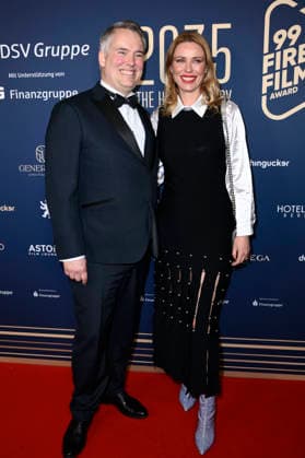 Spencer Chaplin und Kiera Chaplin beim 99Fire Films Award während der Berlinale 2026 in der Astor Film Lounge. Berlin, 19.02.2026