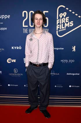 Vincent Schwalm beim 99Fire Films Award während der Berlinale 2026 in der Astor Film Lounge. Berlin, 19.02.2026