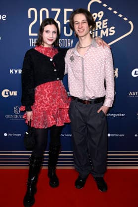 Rachel Degen und Vincent Schwalm beim 99Fire Films Award während der Berlinale 2026 in der Astor Film Lounge. Berlin, 19.02.2026