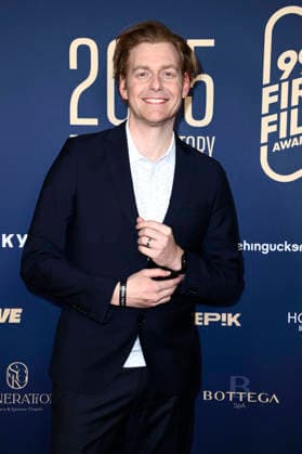 Johannes Heinrichs beim 99Fire Films Award während der Berlinale 2026 in der Astor Film Lounge. Berlin, 19.02.2026