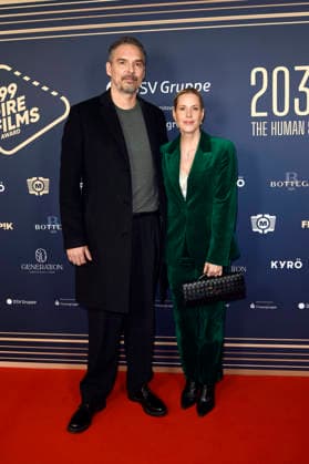 Alexander Wilde und Anika Decker beim 99Fire Films Award während der Berlinale 2026 in der Astor Film Lounge. Berlin, 19.02.2026