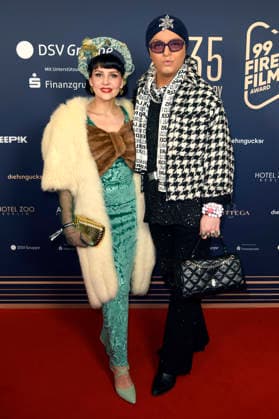Pauline Stolze und Julian F.M. Stoeckel beim 99Fire Films Award während der Berlinale 2026 in der Astor Film Lounge. Berlin, 19.02.2026
