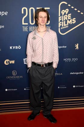 Vincent Schwalm beim 99Fire Films Award während der Berlinale 2026 in der Astor Film Lounge. Berlin, 19.02.2026