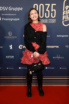 Rachel Degen beim 99Fire Films Award während der Berlinale 2026 in der Astor Film Lounge. Berlin, 19.02.2026