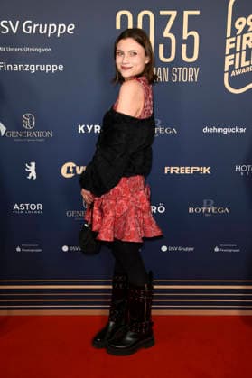 Rachel Degen beim 99Fire Films Award während der Berlinale 2026 in der Astor Film Lounge. Berlin, 19.02.2026