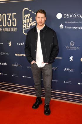 Sebastiano Schweitzer beim 99Fire Films Award während der Berlinale 2026 in der Astor Film Lounge. Berlin, 19.02.2026