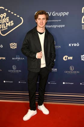 Alessandro Schuster beim 99Fire Films Award während der Berlinale 2026 in der Astor Film Lounge. Berlin, 19.02.2026