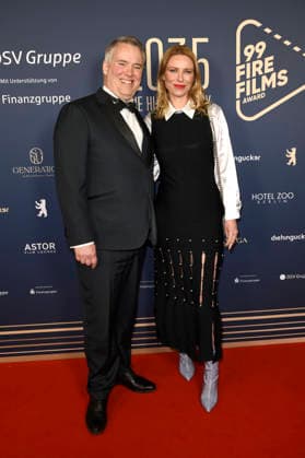 Spencer Chaplin und Kiera Chaplin beim 99Fire Films Award während der Berlinale 2026 in der Astor Film Lounge. Berlin, 19.02.2026