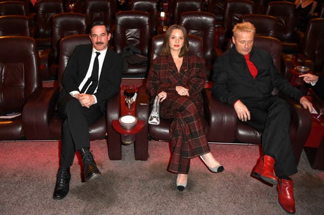 Sönke Möhring, Sonja Gerhardt und Roman Knizka beim 99Fire Films Award während der Berlinale 2026 in der Astor Film Lounge. Berlin, 19.02.2026