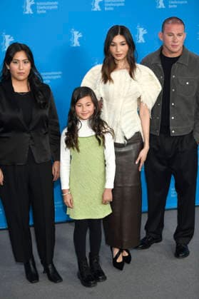 Beth de Araujo, Mason Reeves, Gemma Chan und Channing Tatum beim Photocall zum Kinofilm Josephine auf der Berlinale 2026 76. Internationale Filmfestspiele Berlin im Hotel Grand Hyatt. Berlin, 20.02.2026