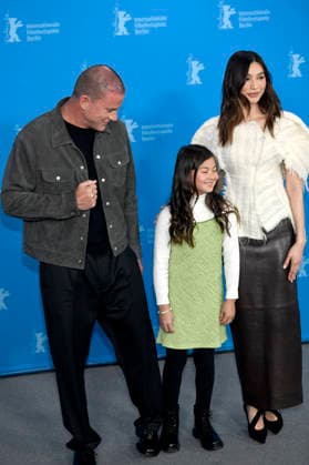 Channing Tatum, Mason Reeves und Gemma Chan beim Photocall zum Kinofilm Josephine auf der Berlinale 2026 76. Internationale Filmfestspiele Berlin im Hotel Grand Hyatt. Berlin, 20.02.2026