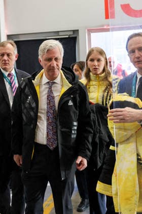 Winter Olympics - Belgium Royal Family at Speed Skating Women’s 1500 Final King Philippe and Princess Eleonore of Belgium arrives at Speed Skating Women’s 1500 Final during Olympic Winter Games Milano-Cortina 2026, in Milan, Italy on February 20, 2026. Photo by Alexis Jumeau ABACAPRESS.COM Milan Italy  Copyright: xJumeauxAlexis ABACAx