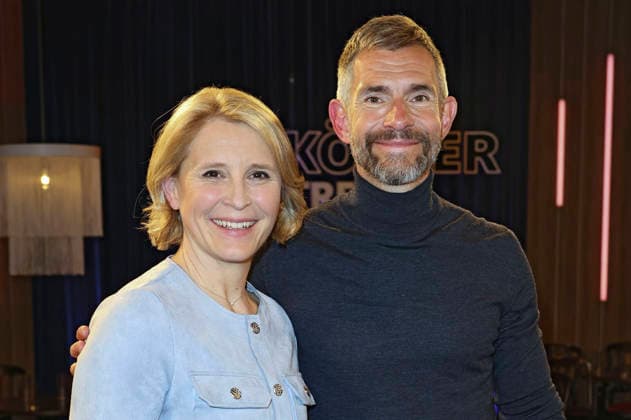 Susan Link und Micky Beisenherz bei der Aufzeichnung der WDR-Talkshow Kölner Treff im WDR Studio BS 3. Köln, 19.02.2026