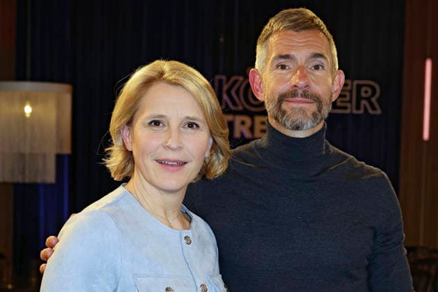 Susan Link und Micky Beisenherz bei der Aufzeichnung der WDR-Talkshow Kölner Treff im WDR Studio BS 3. Köln, 19.02.2026