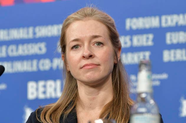 Katie McNeill bei der Pressekonferenz zum Kinofilm The Only Living Pickpocket in New York auf der Berlinale 2026 76. Internationale Filmfestspiele Berlin im Hotel Grand Hyatt. Berlin, 20.02.2026