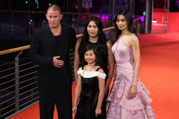 February 20, 2026, Berlin, Germany: (L-R) Channing Tatum, director Beth de Araujo, Mason Reeves, and Gemma Chan attend the red carpe for Josephine presented in competition at the 76th Berlin International Film Festival (Berlinale), Europe s first major film festival of the year, at the Grand Hyatt Hotel in Berlin. The festival runs from February 12 to 22, 2026. Berlin Germany - ZUMAf146 20260220_zip_f146_089 Copyright: xRouzbehxFouladix
