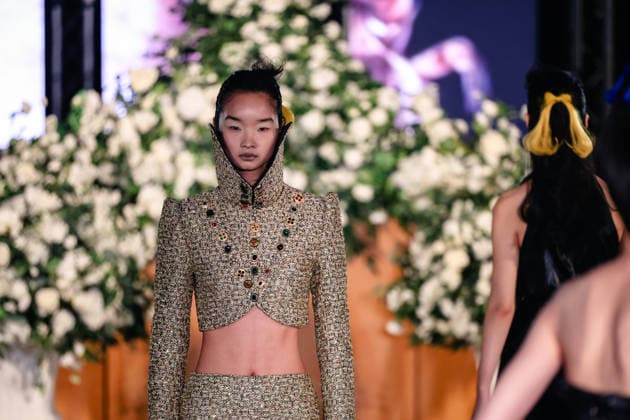 Keburia Autumn Winter 2026 show at London Fashion Week, 20 February 2026 A model walks the runway at the Keburia Fall Winter 2026 show during London Fashion Week, 20 February 2026, Credit:Pete Speller Avalon UK, London  Copyright: xPetexSpellerx xAvalonx 1076824453