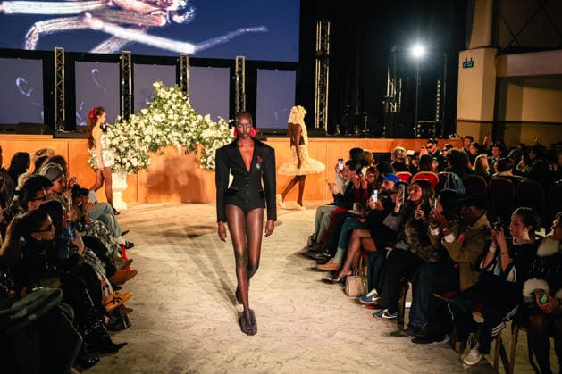 Keburia Autumn Winter 2026 show at London Fashion Week, 20 February 2026 A model walks the runway at the Keburia Fall Winter 2026 show during London Fashion Week, 20 February 2026, Credit:Pete Speller Avalon UK, London  Copyright: xPetexSpellerx xAvalonx 1076824879
