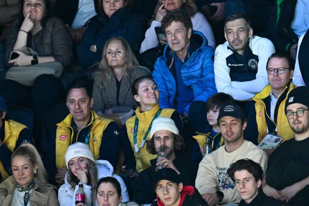 Winter Olympics - Swedish Royal Family At Ice Hockey Match Canada v Finland Princess Estelle, Prince Oscar and Prince Daniel of Sweden in the stands during the men s ice hockey semifinal between Canada and Finland during the 2026 Winter Olympics, in Milan, Italy on February 20, 2026. Photo by JMP ABACAPRESS.COM Milan Italy  Copyright: xJMP ABACAx